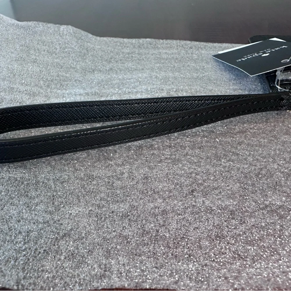 Kate Spade Lucy Glitter Medium L-zip Wristlet, black
